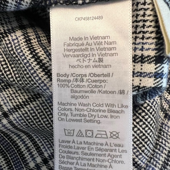 Madewell - NWT Flannel Westlake Cropped Button Down Shirt in Dubin Plaid Sz XS - Picture 10 of 10